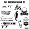 Set 10 Stickere Auto Audi TT