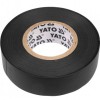 Banda izolatoare Yato YT-8165, 19mm x 20m, PVC, Negru, rezistenta UV, ignifuga, electrica