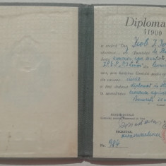 M3 C18 - 1953 - Diploma absolvire - Institutul ISEP VI Lenin - contabil