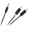 Cablu 3.5st-2RCA t-t 1m Std