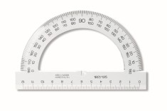Raportor plastic 180 grade, 12.5 cm cristal Koh-I-Noor foto