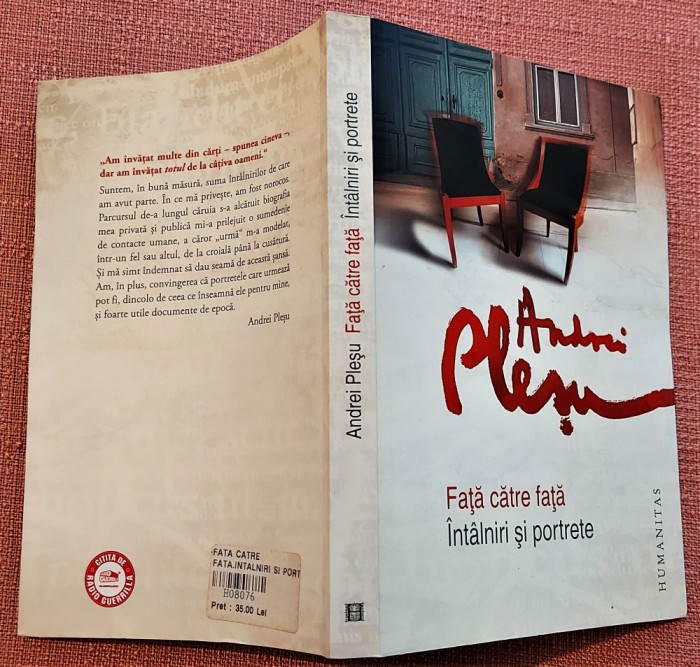 Fata catre fata. Intalniri si portrete. Editura Humanitas, 2011 - Andrei Plesu