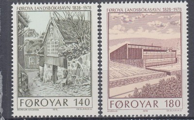 FEROE 1978 CLADIRI SERIE MNH foto