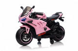 Cumpara ieftin Motocicleta electrica pentru fetite, Kinderauto BDQ888 70W 12V cu roti moi, Bluetooth, culoare Roz