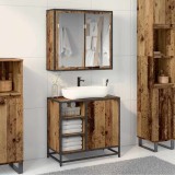 vidaXL Set de mobilier pentru baie 2 pcs Lemn vechi 65 x 33 x 60 cm 3402402