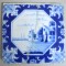 Placa ceramica de Delft sec 18