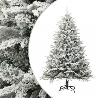 vidaXL Pom de Crăciun artificial cu zăpadă, verde, 180 cm, PVC &amp;amp; PE 328494 foto