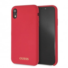 Husa Guess GUHCI61LSGLRE iPhone XR Red Silicon foto