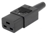 Conector Alimentare AC Mufă Mamă 16A 250V Drept