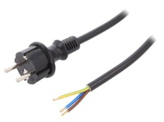 Cablu SCHUKO PVC 5m Negru foto