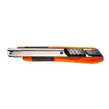 Cutter cu lama retractabila 18 mm, ghidaj metalic si maner ergonomic