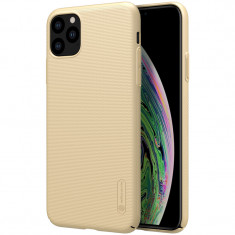 Husa Plastic Nillkin Super Frosted pentru Apple iPhone 11 Pro Max, Aurie