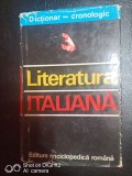 Literatura italiana-dictionar cronologic