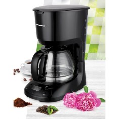 Cafetiera digitala Heinner Chatt, 750 W, 1.25 l, display LCD, timer, Negru