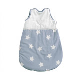 Sac de dormit de vara 0-6 luni Stars Blue Grey Mist, Lorelli