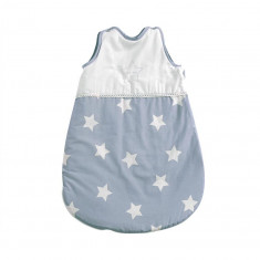 Sac de dormit de iarna 0-6 luni Stars Blue Grey Mist