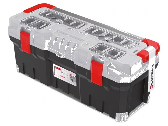 Ladă pentru unelte negru și gri 752x300x304mm