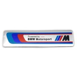 Emblema Powered by BMW Motorsport M, 12x2.8cm, gri