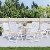 Set 6 Perne Scaune Gradina vidaXL, 40x40x4 cm, Bej, Impermeabile, Oxford