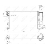 Radiator racire motor Nrf 58174