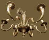 Candelabru din bronz antic in stil Rococo