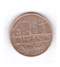 Moneda Franta 10 francs/franci 1980, stare buna, curata