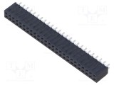 Conector şiruri pini mamă 50 PIN 2,54mm gold flash THT SAMTEC
