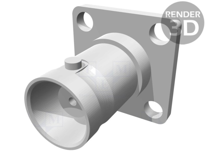 Conector BNC Mamă PTFE 50&Omega;
