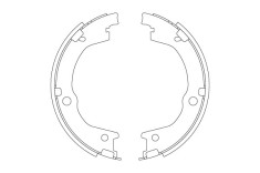 TRW GS8829 Set saboti frana, frana de mana