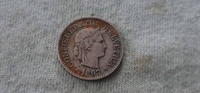 Elveția - 10 rappen 1897. foto