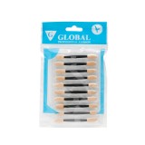 Cumpara ieftin Set 10 aplicatoare fard de pleoape, Global Fashion, negre