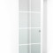 Usa glisanta Boss &reg; model Residence alb, 90x215 cm, sticla mata 8 mm, culisanta in ambele directii