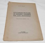 Carte 1942 ACTE TURCESTI PRIVITOARE LA HOTARELE DUNARENE ALE TARII ROMANESTI