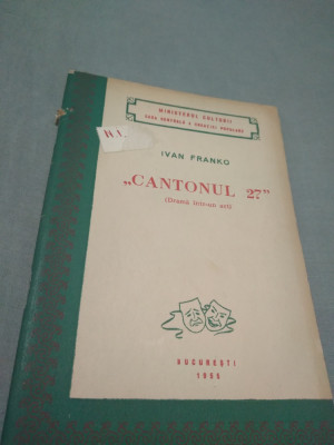 CANTONUL 27 -IVAN FRANKO DRAMA INTR-UN ACT 1955 foto