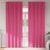 Perdele cu perdele 2 pcs Roz intens Poliester