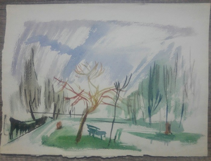 Parc// acuarela pe hartie