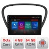 Navigatie Peugeot 607 Android radio gps internet Octa Core 4+64 LTE Kit-607+EDT-E509-PRO CarStore Technology