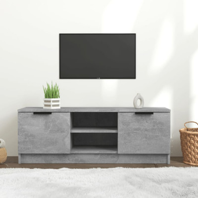 Comoda TV, gri beton, 102x35x36,5 cm, lemn prelucrat GartenMobel Dekor foto