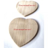 Tablita decor inimioara pentru cadou 13 x 13 cm