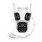 Camera de supraveghere 3 lentile, 3 obiective 8 MP, 2 CPU dual control, P2P WIFI 2.4G, PTZ cu senzor de miscare, alarma, night vision, AI detectie uma