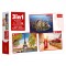 Puzzle Adulți Set Trefl, 3x1000 Piese, Orașe New York, Paris, Londra, Multicolor