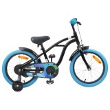 vidaXL Bicicletă pentru Copii 16 Inci pentru 4-6 ani Negru 42009317