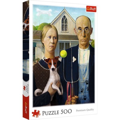 PUZZLE TREFL 500 AMERICAN GOTHIC foto