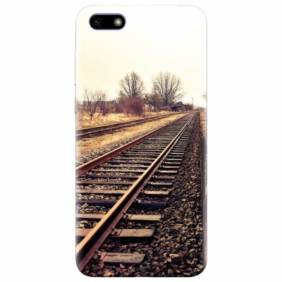 Husa silicon pentru Huawei Y5 Prime 2018, Railroad foto