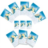 Set 11 Carnete de Buzunar Pisica, Soapta Stelelor, 5x8 cm, 100 Foi Veline/Carnet, 80g/mp, Brosate, Coperta Lucioasa