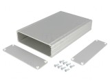 Carcasă aluminiu gri AKG 105x160x30mm