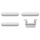 Set Butoane Laterale iPhone 8 / 8 Plus - Argintiu - Banda Flex Volum/Power