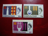 GIBRALTAR 1966 SERIE UNESCO MH, Nestampilat