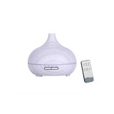 Difuzor aromaterapie cu ultrasunete telecomanda si lumina LED 7 culori V-Rising VR-N10RC 550 ml lemn alb, Vrising