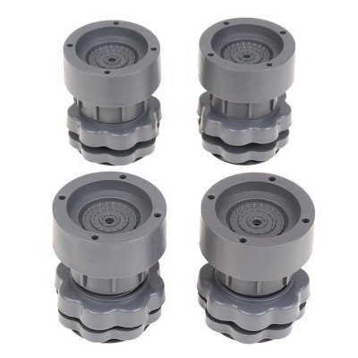 Set de 4 Picioare EDAR, Tampon Anti-Vibratie, Amortizare, Inaltime Reglabila, Gri foto